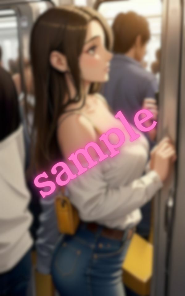 電車で隣に立っているお姉さんがエロすぎた・・・ サンプル2ページ目