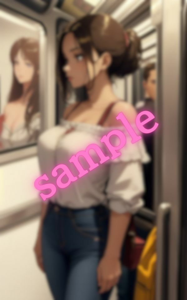 電車で隣に立っているお姉さんがエロすぎた・・・ サンプル4ページ目
