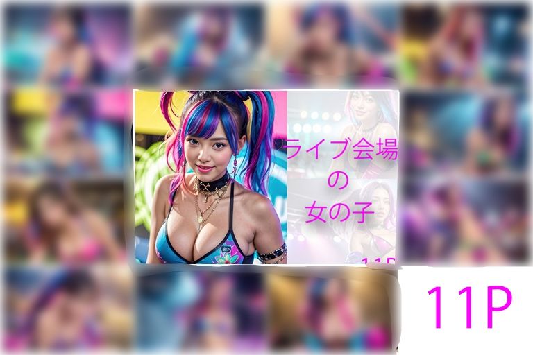 ライブ会場の女の子 サンプル2ページ目
