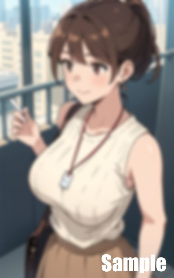 新人教育係の巨乳先輩 サンプル2ページ目