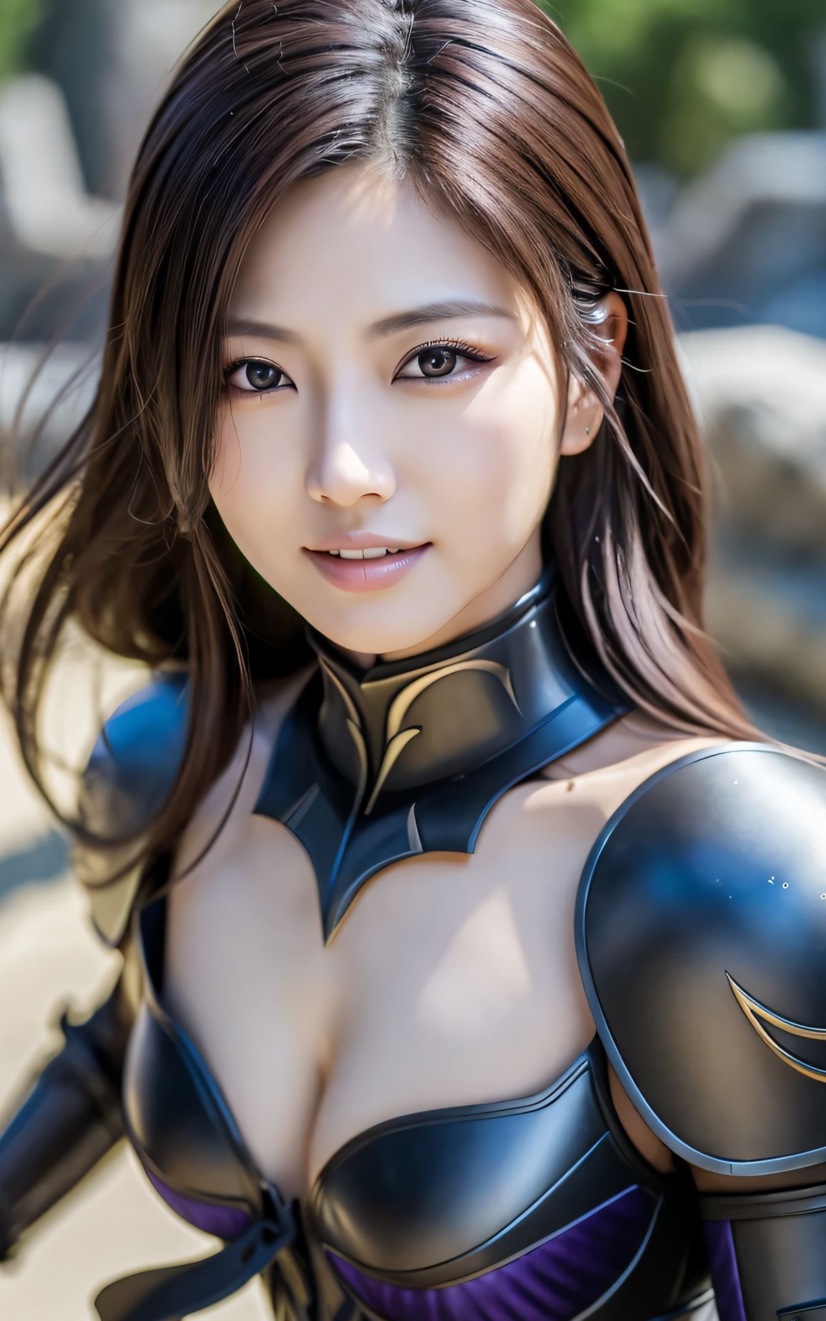 【AI美女写真集】性なる異世界美女 ヌード: 美しい女戦士たちが鎧を脱いだ サンプル1ページ目