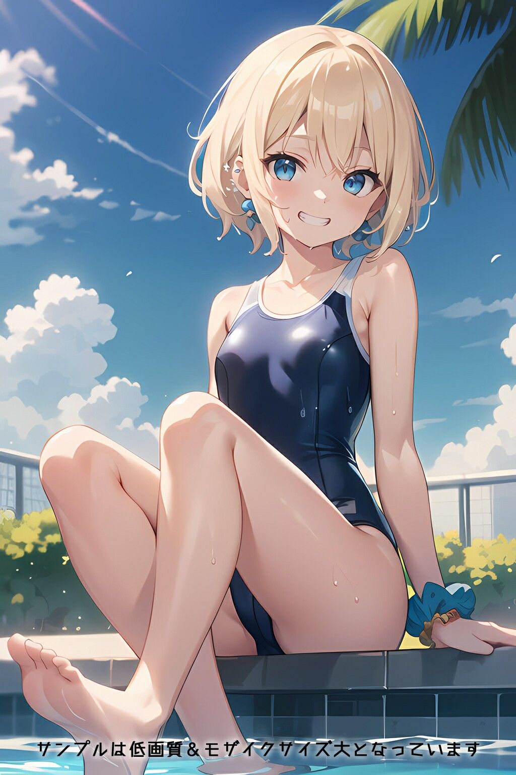 半裸繚乱 夏だ！プールだ！ギャルJKスク水編 サンプル10ページ目