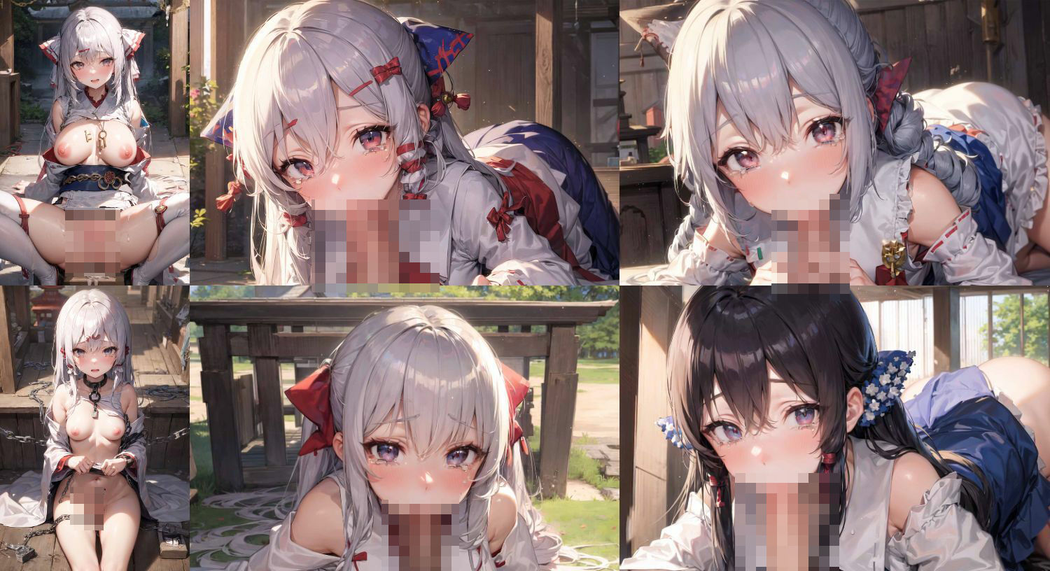 穴ぼこ肉便器な巫女ちゃん vol2 サンプル7ページ目