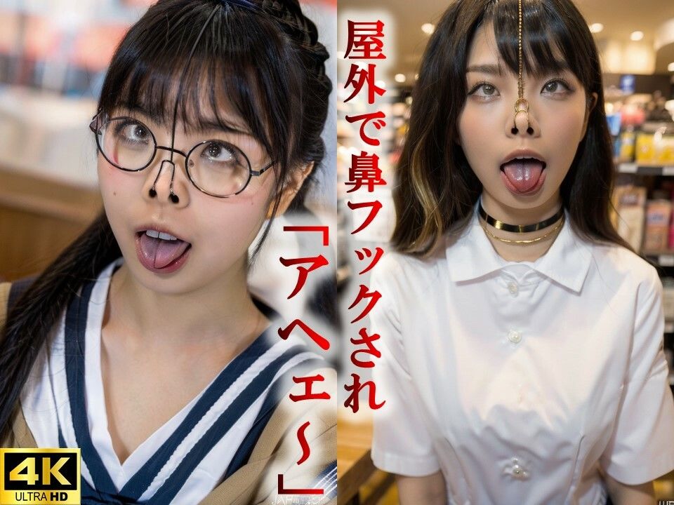 アヘ顔×鼻フック サンプル1ページ目