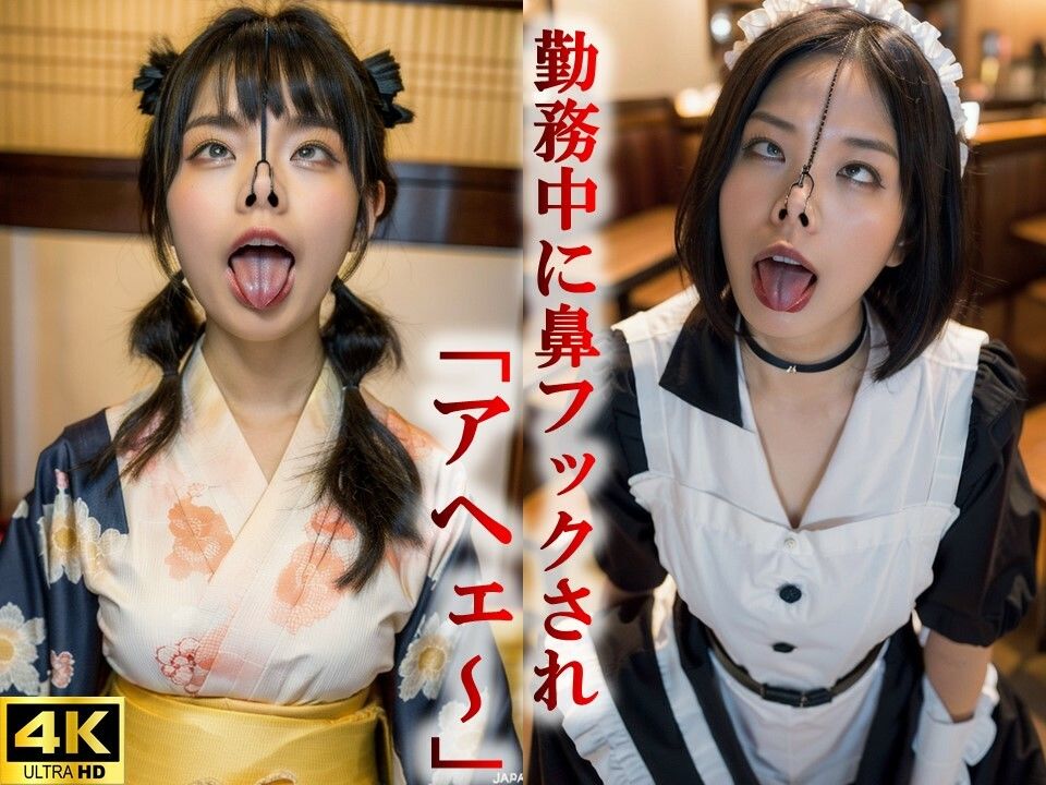 アヘ顔×鼻フック サンプル2ページ目