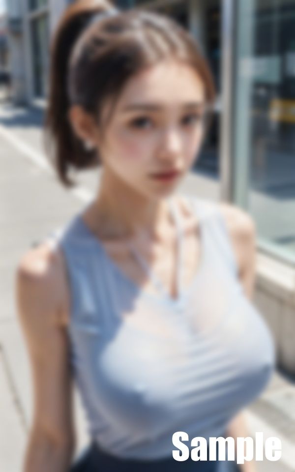 同じ部署の胸ポチ先輩 サンプル1ページ目