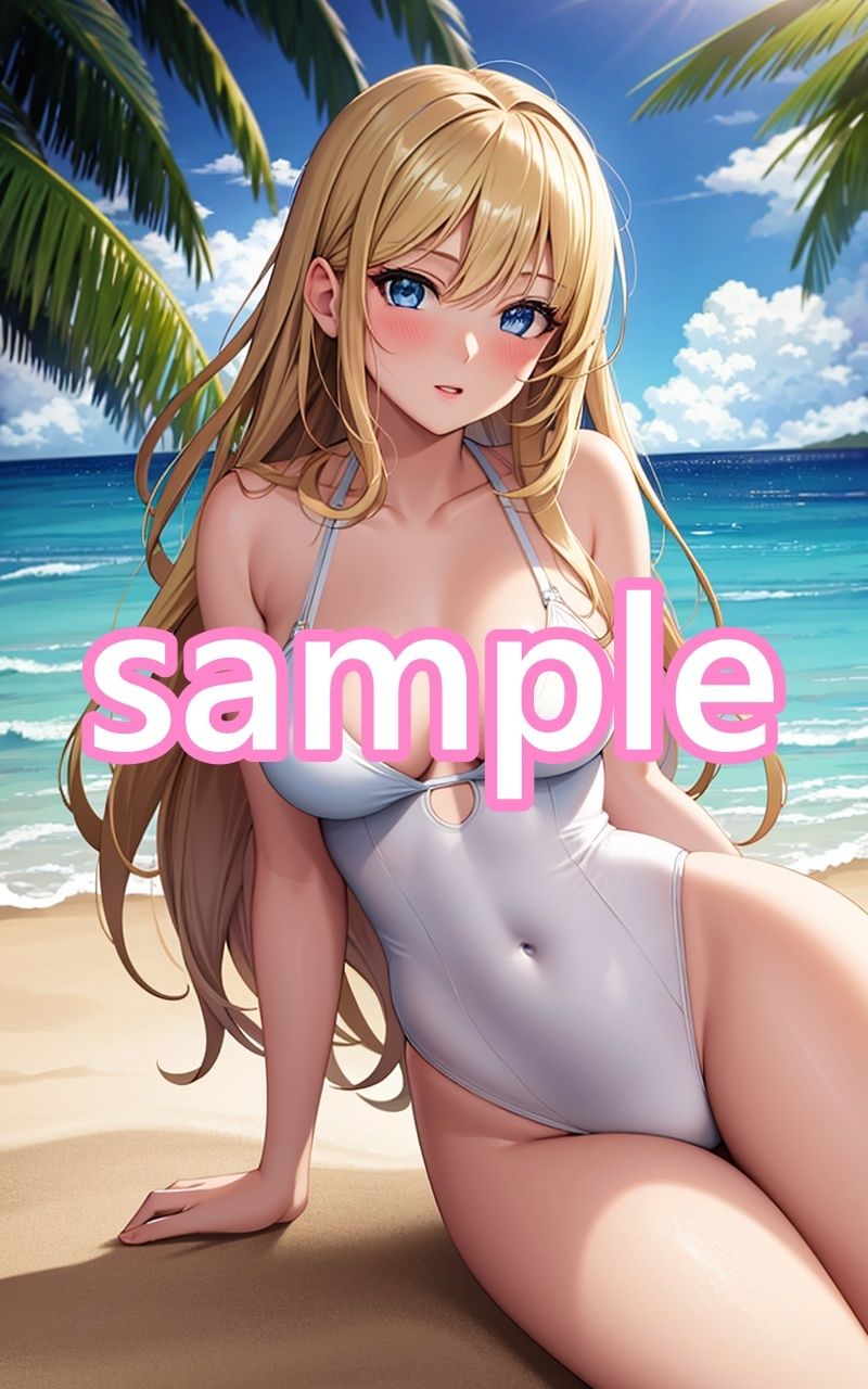 巨乳なあの子がナンパ待ち！？ 野外でそのまま即ハメ［水着美女］ サンプル2ページ目