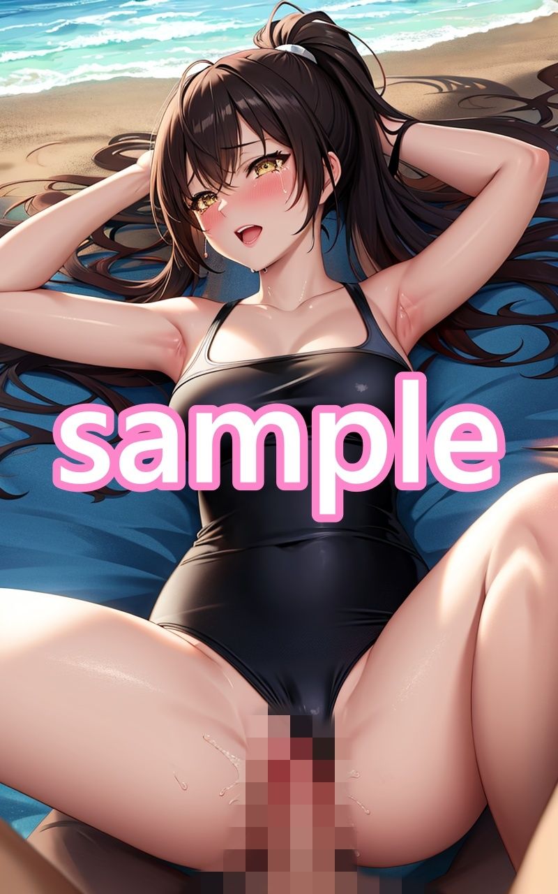 巨乳なあの子がナンパ待ち！？ 野外でそのまま即ハメ［水着美女］ サンプル4ページ目