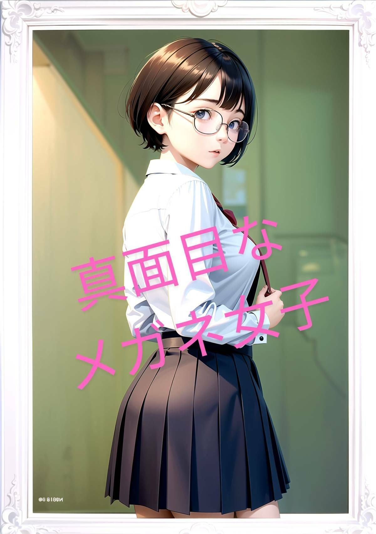 メガネっ娘 いつも真面目な女子校正を汚しまくる サンプル1ページ目