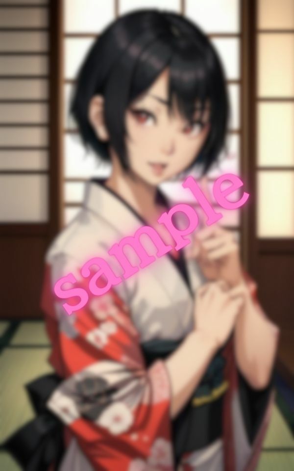ショートボブの彼女に着物姿でHしたいと言ったら快諾してくれた サンプル5ページ目