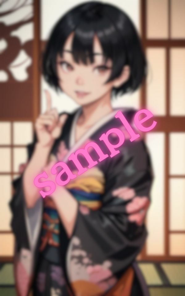 ショートボブの彼女に着物姿でHしたいと言ったら快諾してくれた サンプル6ページ目