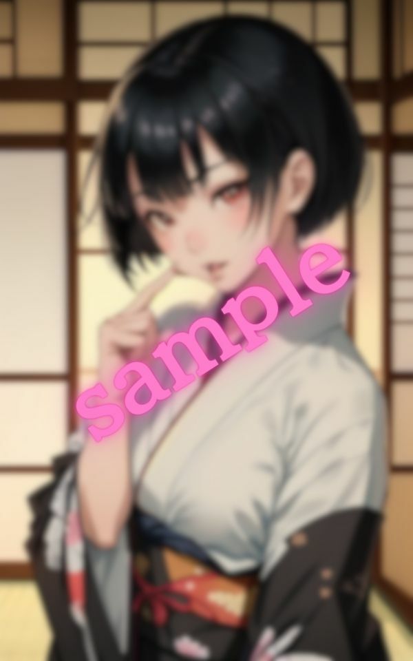 ショートボブの彼女に着物姿でHしたいと言ったら快諾してくれた サンプル7ページ目