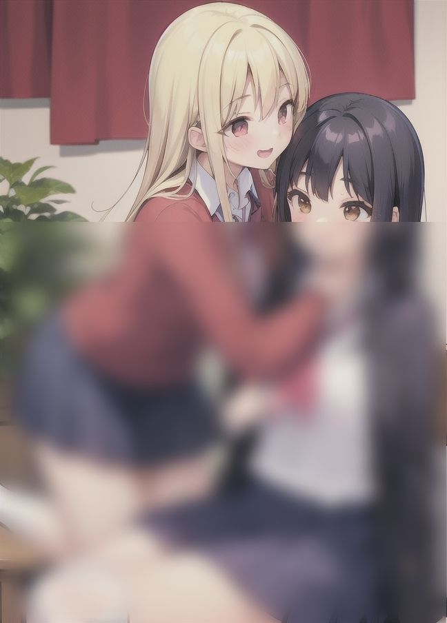 制服レズ「女子校はレズだらけ...」 サンプル2ページ目