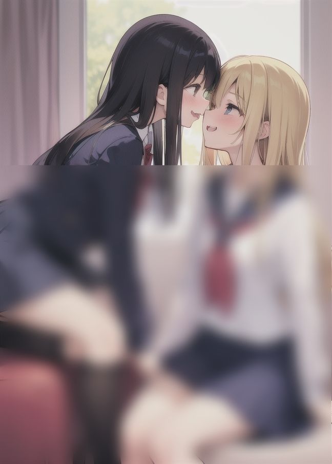女の子の花園’百合学園’「まだキスだけの関係」 サンプル1ページ目