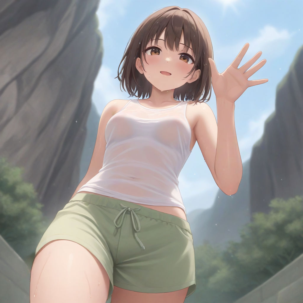 わんこ真夏の大脱走〜タンクトップ美女に追われる犬視点CG集〜 サンプル7ページ目