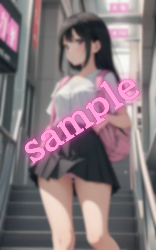 街を歩いているとパンツが見えていることに気づいていない美少女を発見した サンプル1ページ目