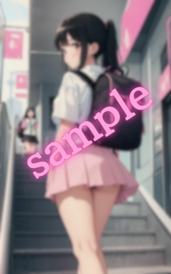 街を歩いているとパンツが見えていることに気づいていない美少女を発見した サンプル4ページ目