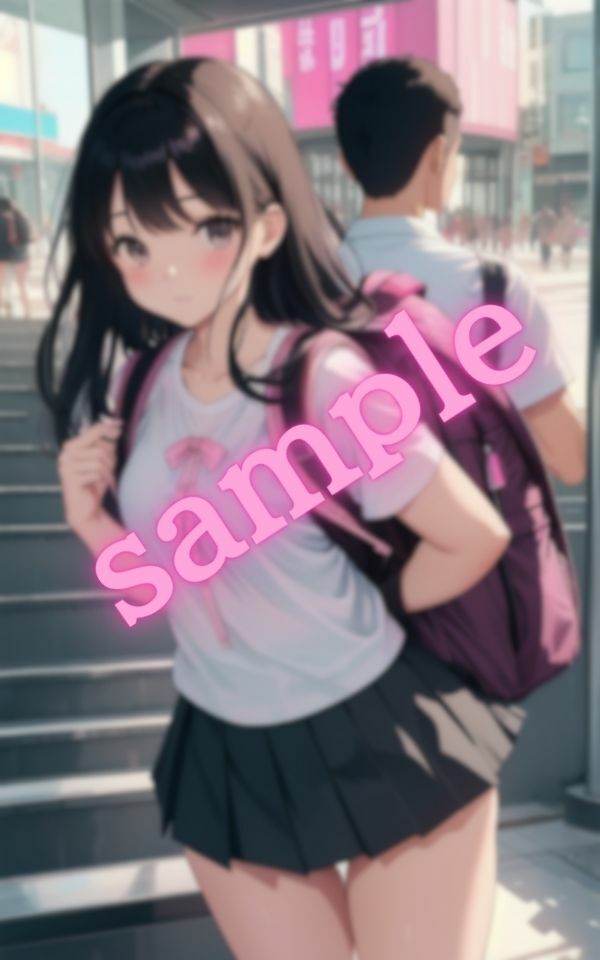 街を歩いているとパンツが見えていることに気づいていない美少女を発見した サンプル9ページ目