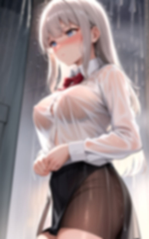 急な豪雨でびしょびしょになった女の子を助けたら… サンプル1ページ目