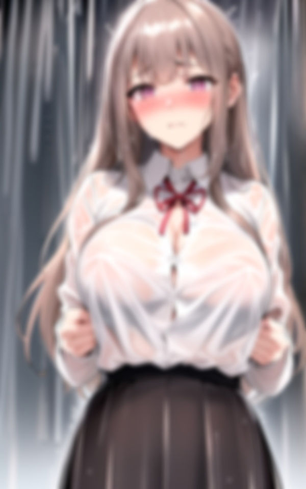 急な豪雨でびしょびしょになった女の子を助けたら… サンプル2ページ目