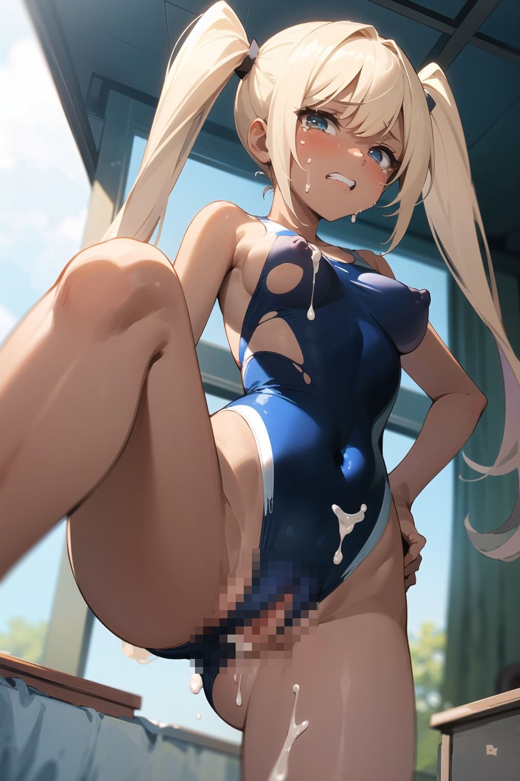 オナホ代わりの水泳部員ちゃん サンプル7ページ目