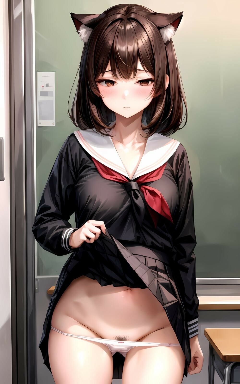 猫耳女子校生とやりまくり サンプル2ページ目