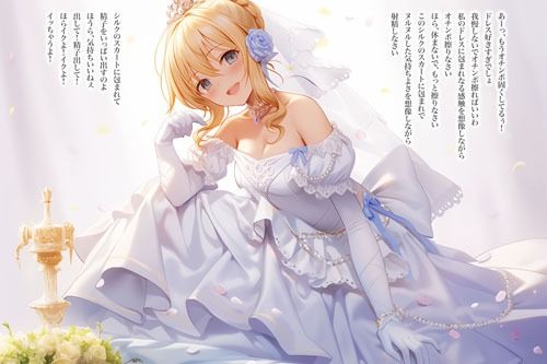 【ドレス美少女26】純白ドレスでオナニーを指図する女の子 サンプル2ページ目