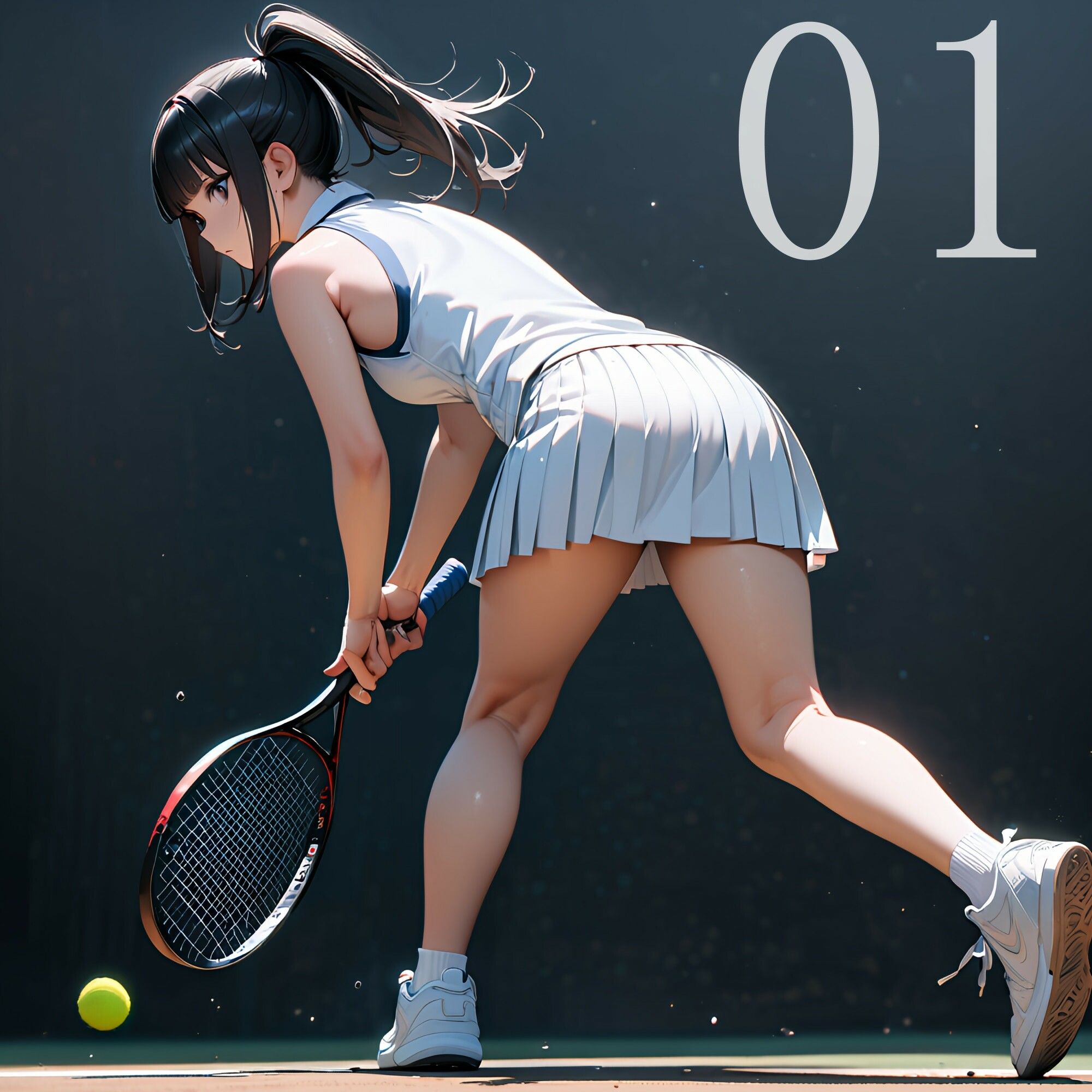 スポーツ少女 【テニス部編】 サンプル2ページ目