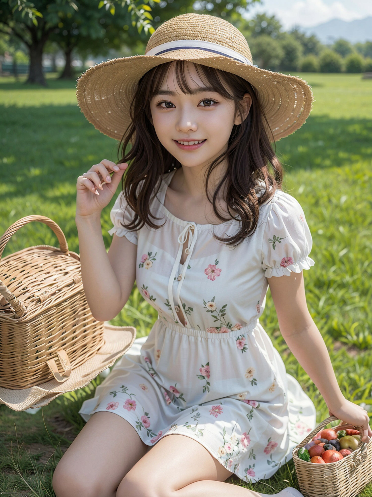 AI美女写真集 透視眼鏡 公園編 サンプル4ページ目