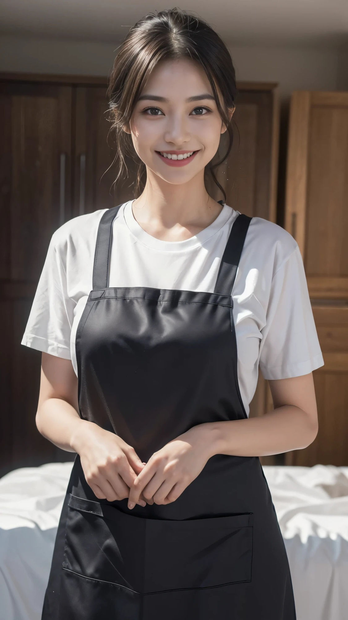 【51枚】キッチンの美人妻の日常とフルヌード 裸エプロンの写真画像集【AI】 サンプル4ページ目