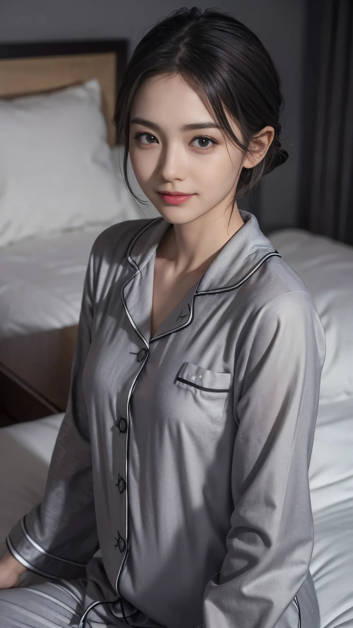 【53枚】パジャマの美女の日常とフルヌードの写真画像集【AI】 サンプル1ページ目
