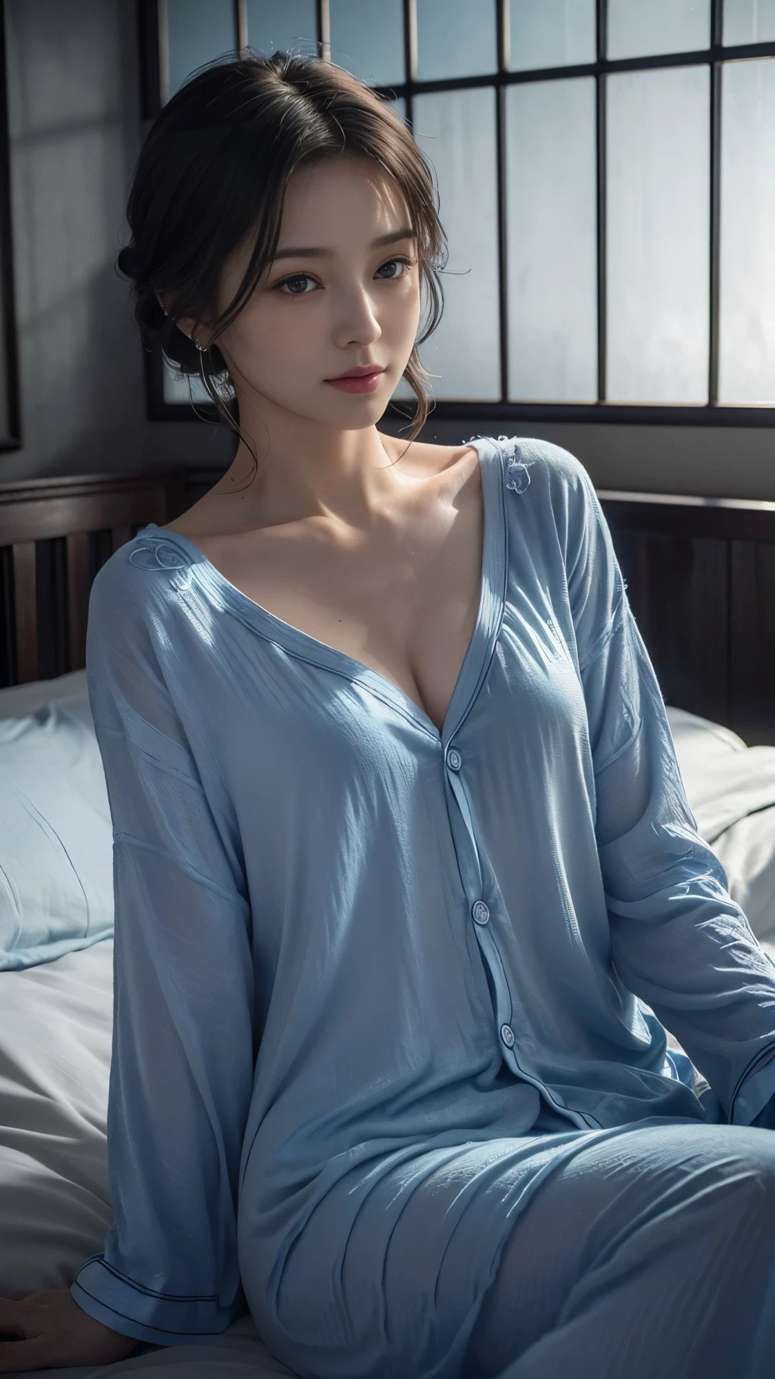 【53枚】パジャマの美女の日常とフルヌードの写真画像集【AI】 サンプル3ページ目