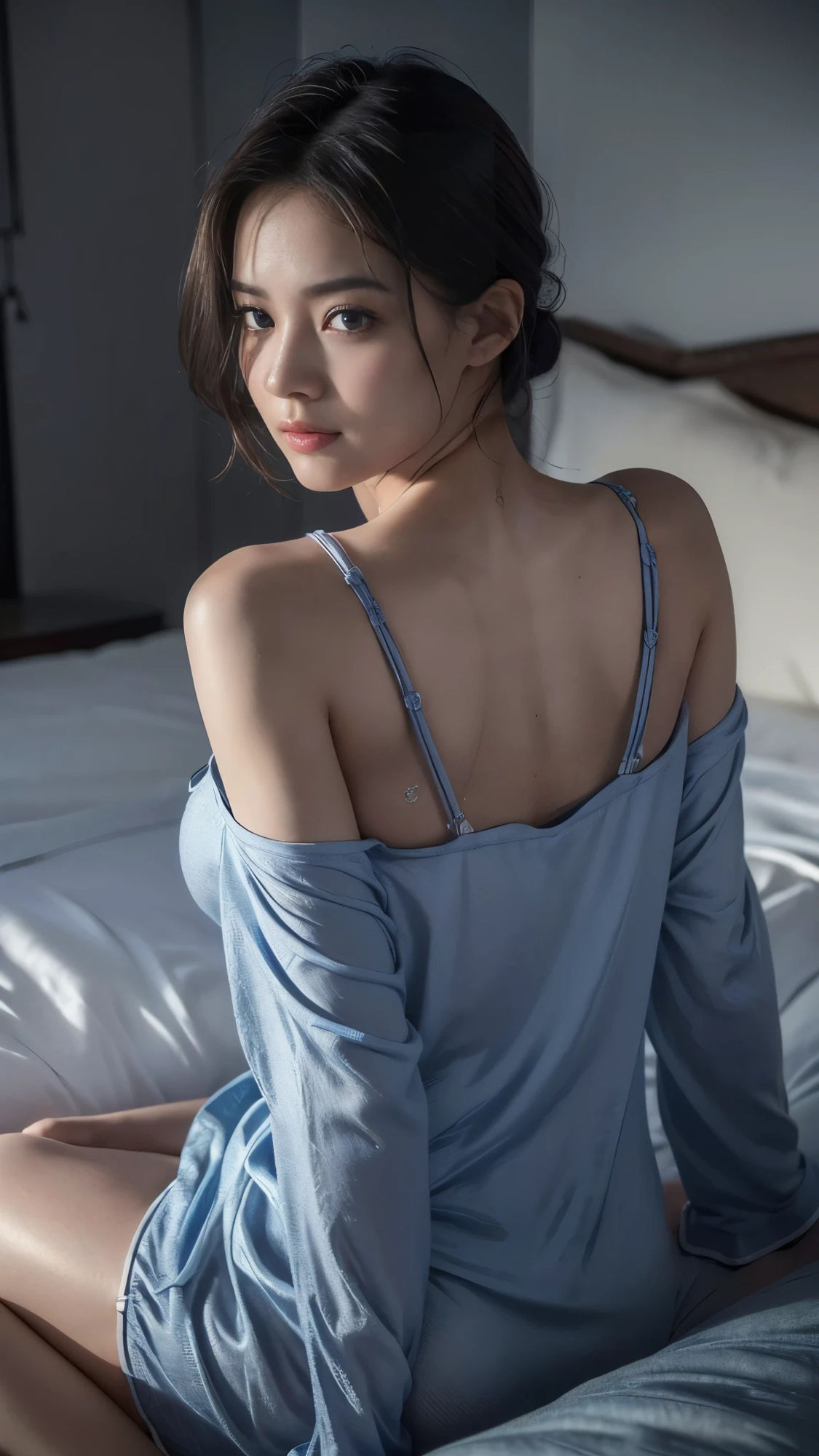 【53枚】パジャマの美女の日常とフルヌードの写真画像集【AI】 サンプル5ページ目