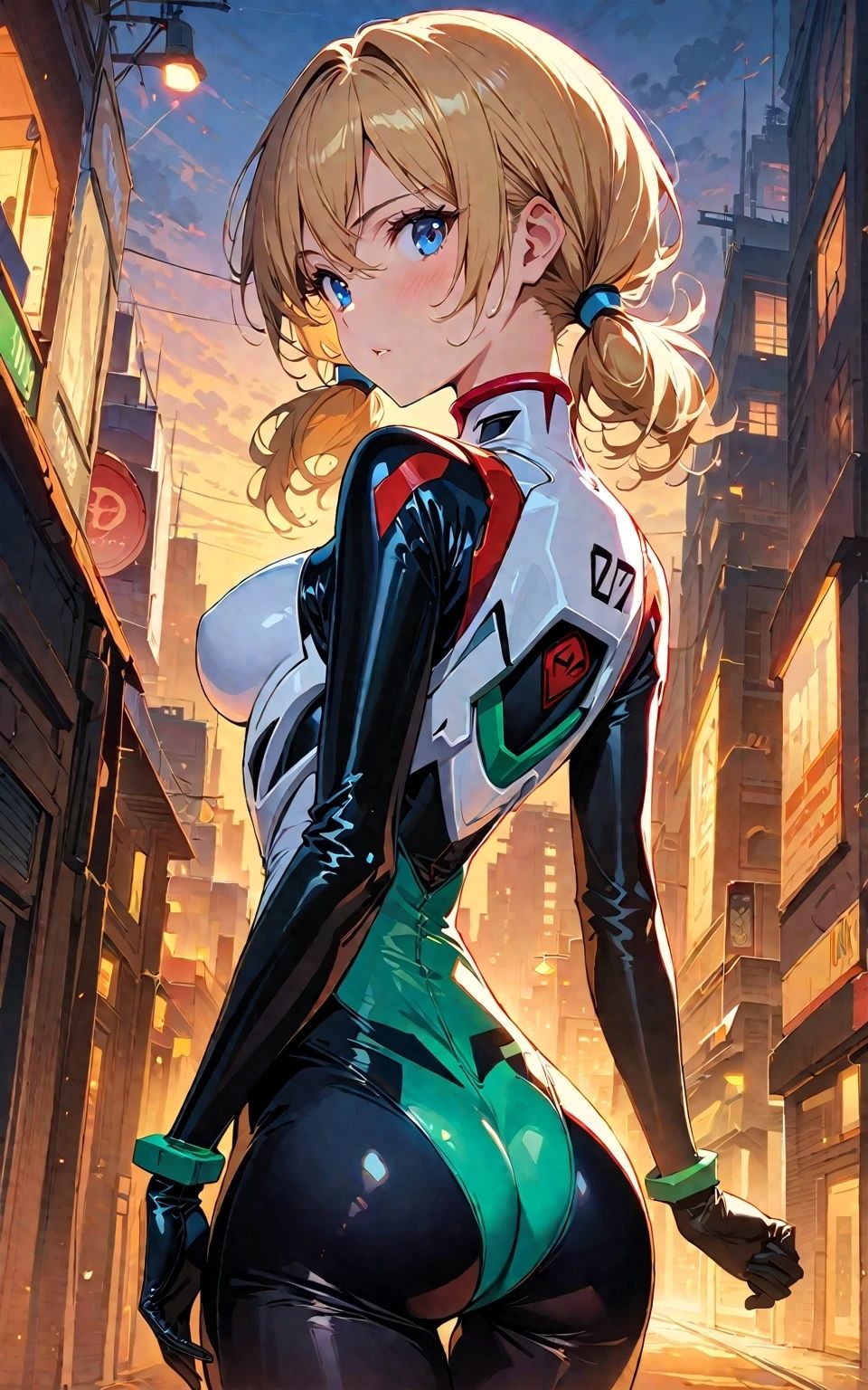 【美少女研究本】金髪美女のコスプレセックス 〜プラグスーツ〜 サンプル1ページ目