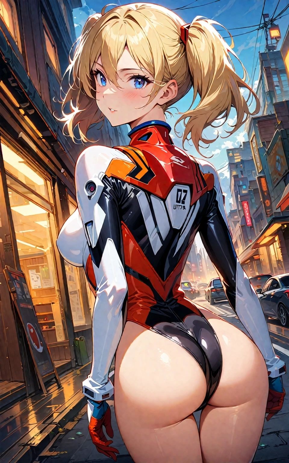 【美少女研究本】金髪美女のコスプレセックス 〜プラグスーツ〜 サンプル2ページ目