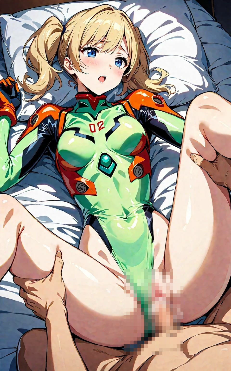 【美少女研究本】金髪美女のコスプレセックス 〜プラグスーツ〜 サンプル7ページ目