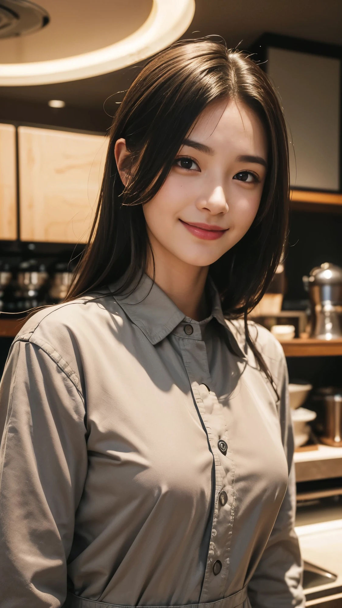 【48枚】いきつけの美人カフェ店員の日常とフルヌードの写真画像集【AI】 サンプル2ページ目