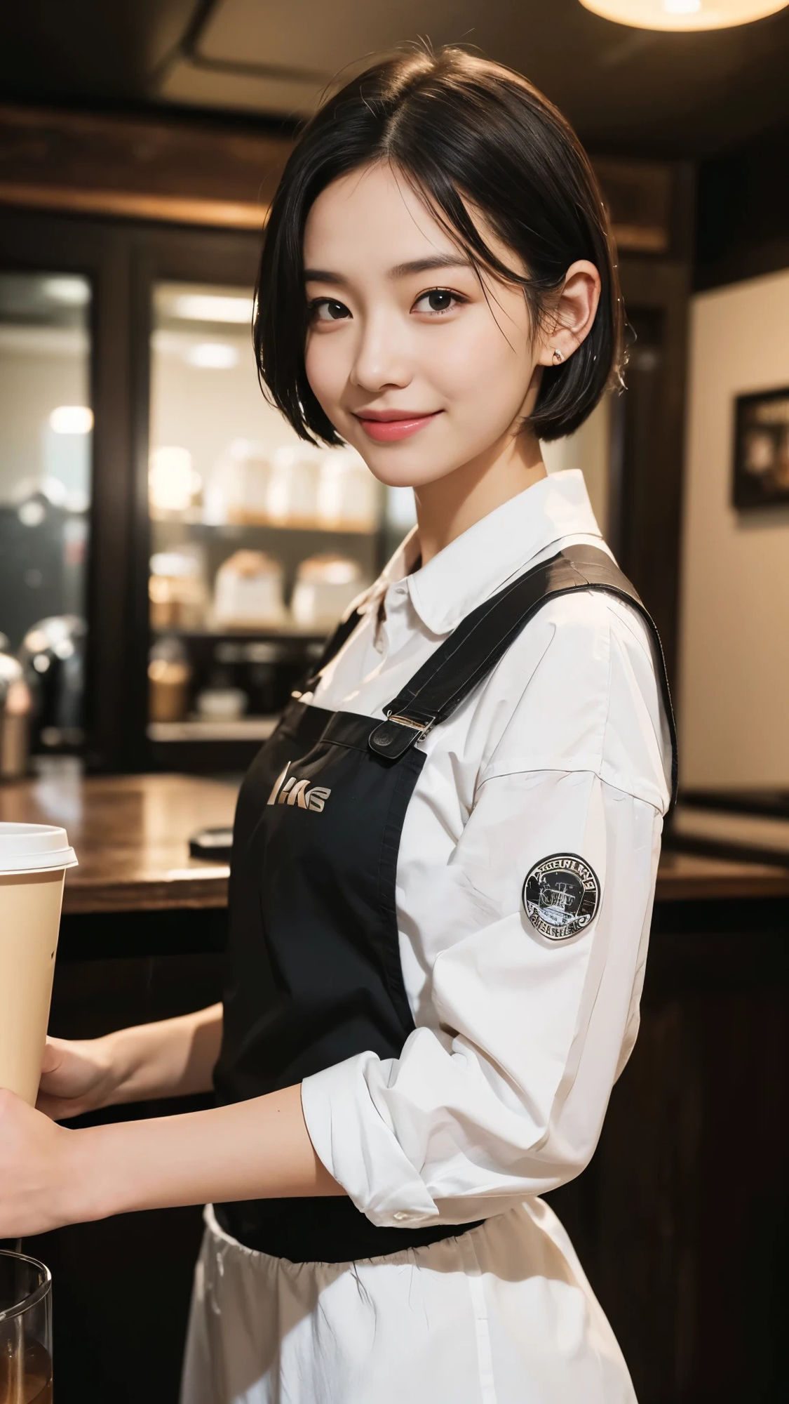 【48枚】いきつけの美人カフェ店員の日常とフルヌードの写真画像集【AI】 サンプル3ページ目