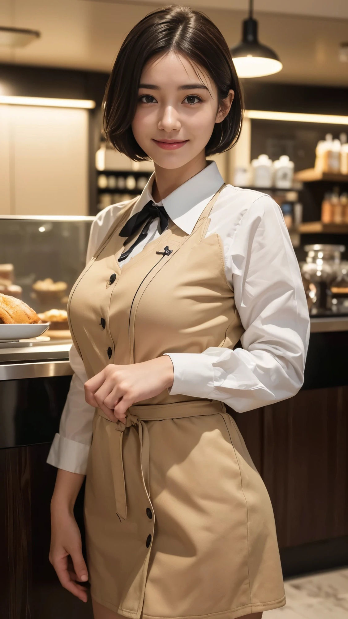 【48枚】いきつけの美人カフェ店員の日常とフルヌードの写真画像集【AI】 サンプル6ページ目