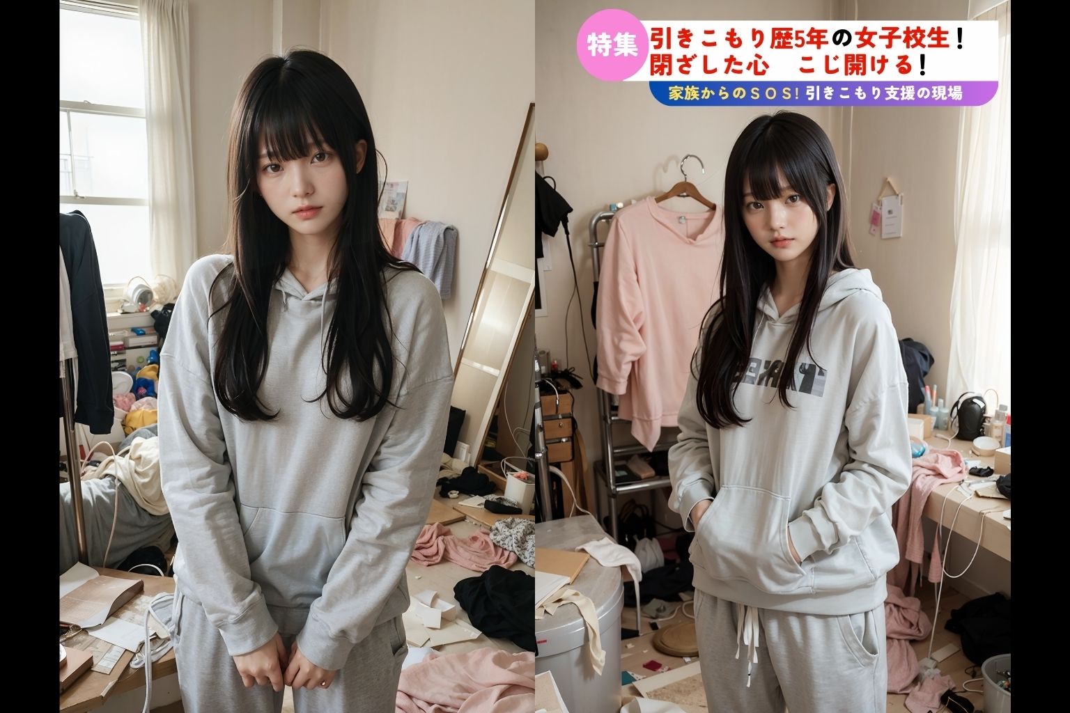 引きこもり 不登校女子校生 サンプル2ページ目
