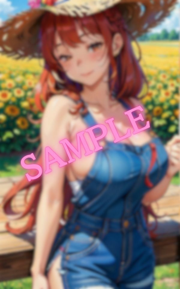 オーバーオールからはみ出る程の超巨乳美女降臨！！ サンプル1ページ目