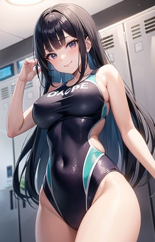 ヌレヌレ競泳水着をズラして生ハメっ サンプル1ページ目