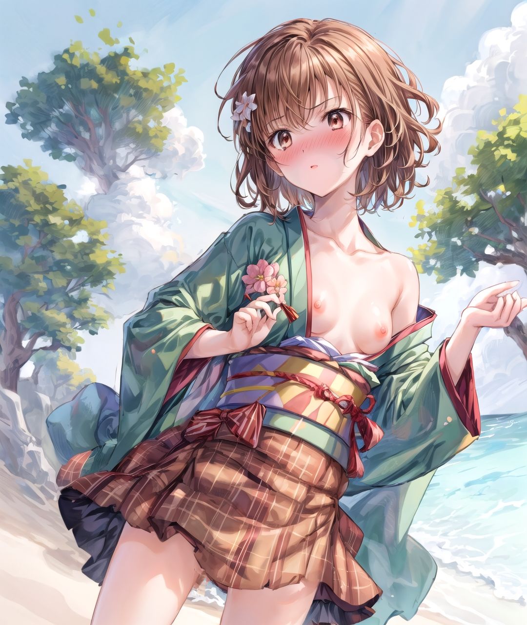 美少女たちのひととき・御〇美琴（とある科学の超電磁砲） サンプル7ページ目