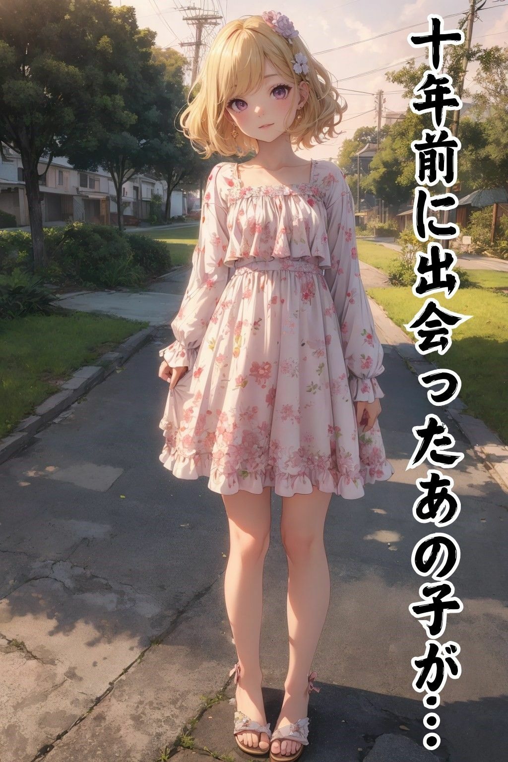 10年ぶりに会った幼馴染がエロすぎて困る〜金髪ハーフ編〜 サンプル1ページ目