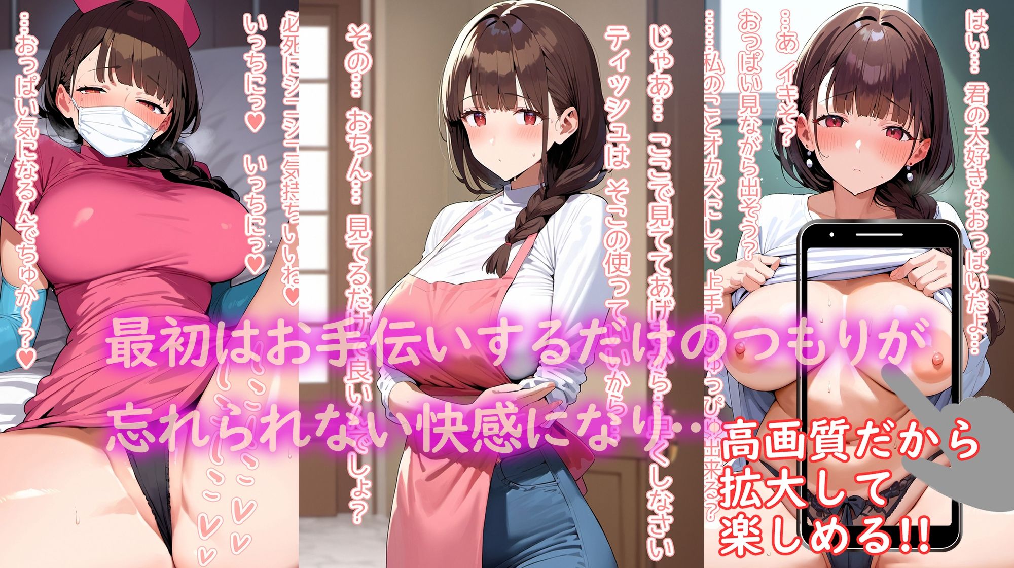 友達のママ エロすぎ 前編:見抜きぶっかけ サンプル2ページ目