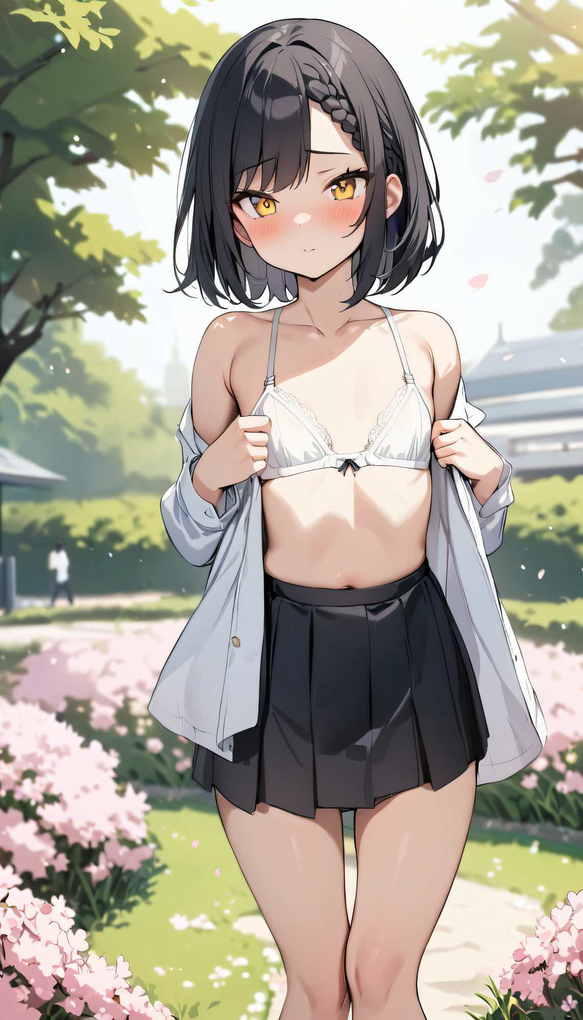 ［縦長157枚］ 野外露出黒髪美女 サンプル4ページ目