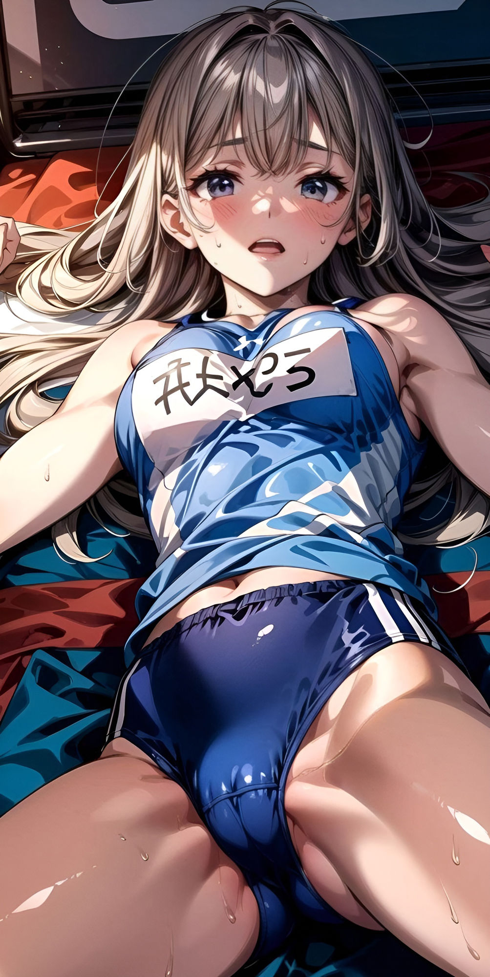 ギチギチのユニフォームを着させられた陸上女子達アニメチック サンプル6ページ目