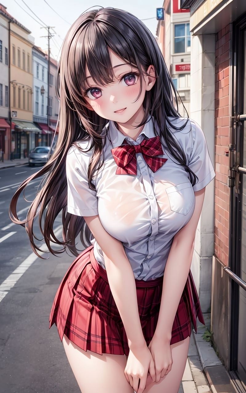 グラビア＆裏画像 JKアイドル 福田うるみ 赤制服バージョン サンプル1ページ目