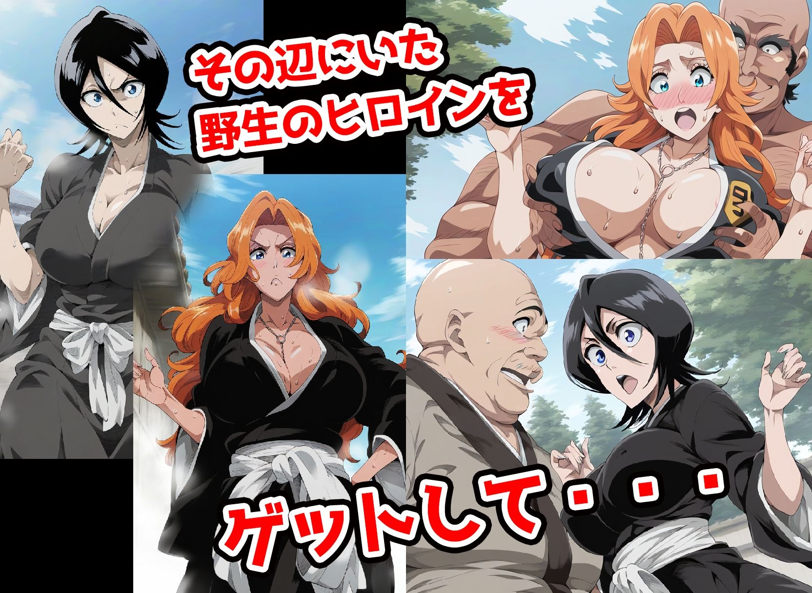 野生少女 朽木ル〇ア＆松本○菊 快楽堕ち画像集 サンプル1ページ目