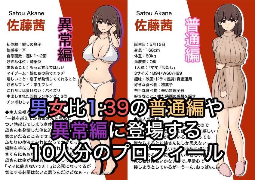 男女比1:39の平行世界は思いのほか異常（Fantia2024年4月〜6月まとめ） サンプル3ページ目